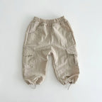 Children Pants 2024 Autumn New Korean Simple Fashion Boy's Trousers Solid Color All Match Girl's Pants Casual Trousers