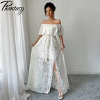 Women's Dresses 2025 Summer White Dress Women Cover-Ups Outfits Boho Hippie Chic Long Maxi Dresses Female Clothes Robe Vestidos