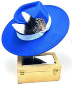 Fedoras 9.5cm Hat Bow Ribbon Feather Accessories Autumn and Winter Men's and Women's Hats Fashion Wide brimmed hats for women