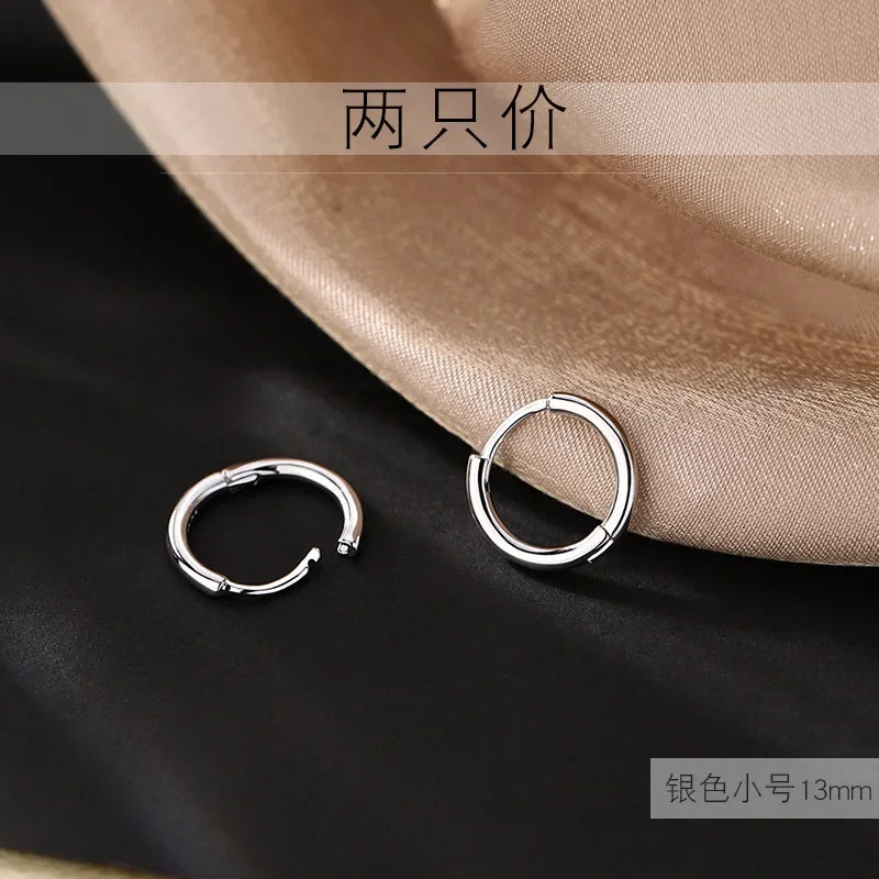 925 Sterling Silver Gold hoop Earring Creative Hot Sexy Jewelry For Women Gift Customized