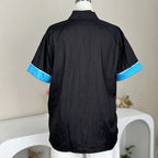 name-branded clothes Pet Grooming Work Clothes Breathable Pet Shop Uniforms Blue Pet Groomer Short Sleeve Top Non Stick Hair Smock Anti Hair Trousers