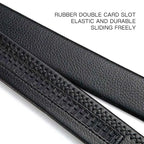 Men Leather Belt Metal Car Automatic Buckle Work Belt High Quality Men 120cm Leather Belt Business