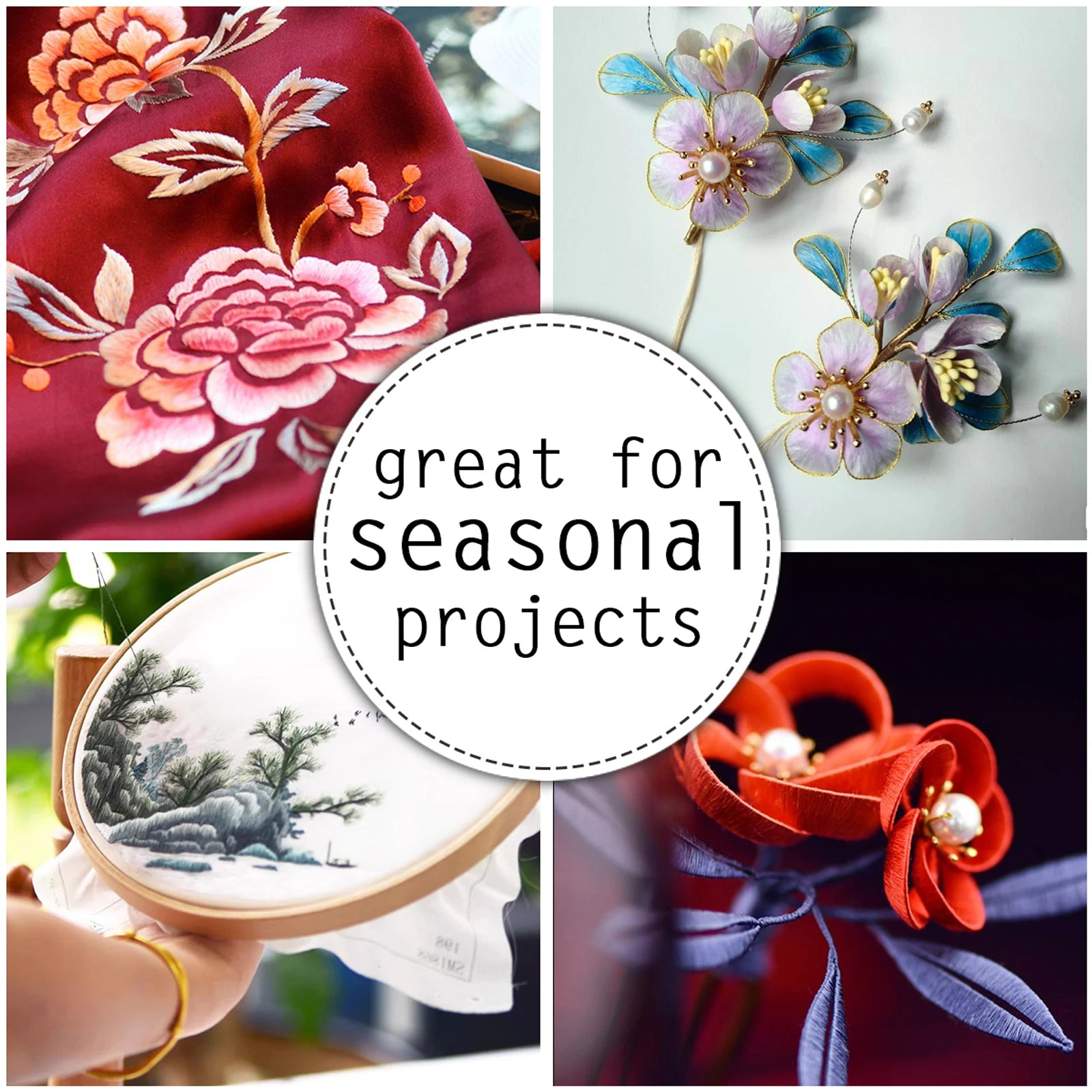 Silk thread intangible materials diy manual flower embroidery embroidery thread color combinations commonly used color pens