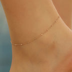 Kinitial Stainless Steel Anklets For Women Girls Summer Beach Barefoot Accessories Birthday Party Gift