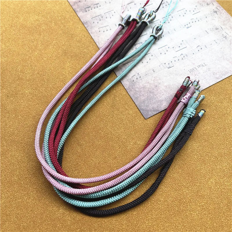 Necklaces Braided Chains DIY Handmade Pendant Adjustable Lanyard Small Round Chain Couple Jewelry Accessories Women Necklace