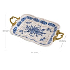 Kitchen Unique Plate Organizer Modern Design Aesthetic Plates Art Fashionable Bandeja Decorativa Centro De Mesa Home Accessories