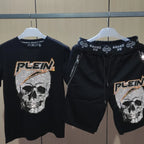 Mens Joggers Sets  Clothing Fashion designer  Tracksuit Men Short Sleeve Suit Men Casual