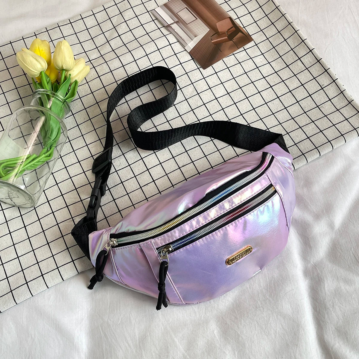 Fanny Packs Waist Pack for Women Waist Bag Travel Sports Running Crossbody Chest Bag Belt Bag Sling Purse Shoulder Bags