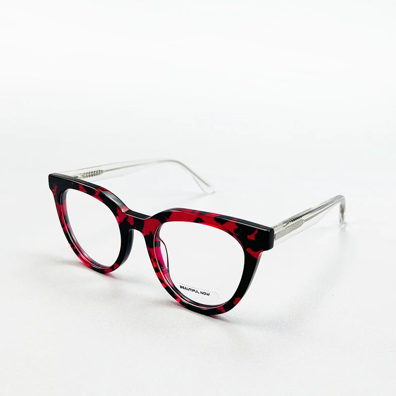 Trendy and Stylish BEAUTIFUL NOW Fashion Eyeglasses Frames with Colorful Optical Lenses for 2025 Customized Prescription Lenses
