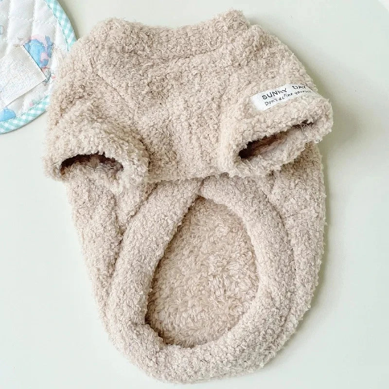 Dog Sweater for Small Dogs Winter Warm Solid Color Pet Sweater for Small Medium Dogs Dachshund  Puppy Clothes  Dog Supplies