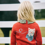 Kids Sweaters 24 Winter Girls Cute Embroidery Cartton Print Outwear Cardigan Clothing