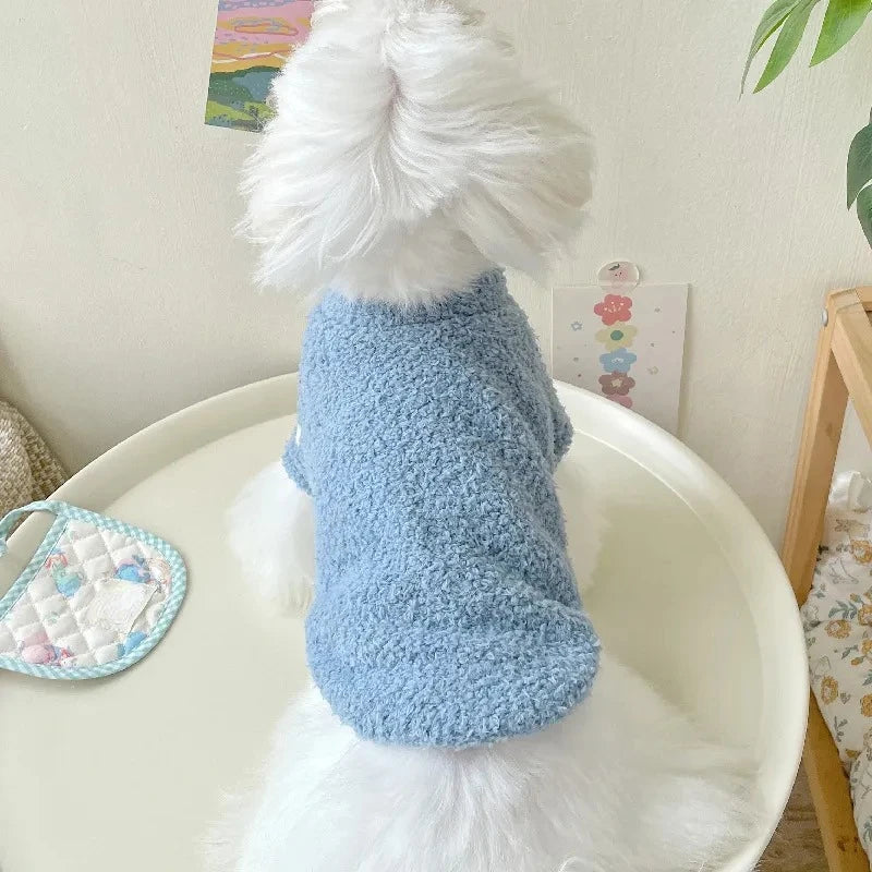 Dog Sweater for Small Dogs Winter Warm Solid Color Pet Sweater for Small Medium Dogs Dachshund  Puppy Clothes  Dog Supplies