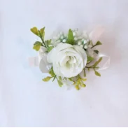 White Brooches Man Suit Shirt Collar Lapel Pin Brooch Pins Wedding Party Accessories Bridesmaid Bracelet Flowers Corsages Flower