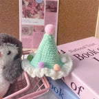1pc Exquisitely Pet Hats Handmade Mini Pets Caps Crocheted Fashion Cats & Dogs Cute Pom-pom Photo Prop Pet Christmas Accessories