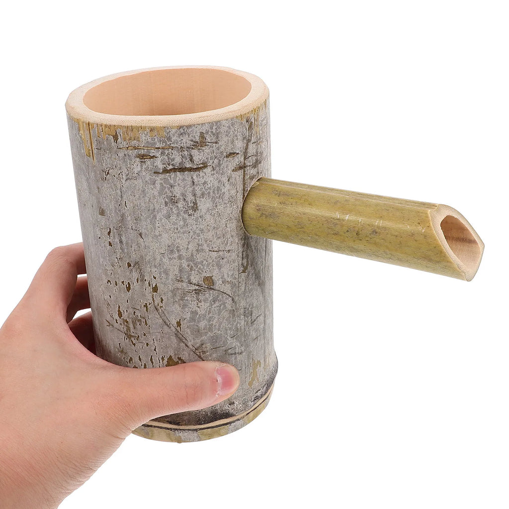 Bamboo Water Fountain Relaxing Spout Indoor Outdoor Garden Aquarium Fish Tank Decorative Waterfall Fountain Outdoor Fountains