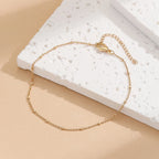 Kinitial Stainless Steel Anklets For Women Girls Summer Beach Barefoot Accessories Birthday Party Gift