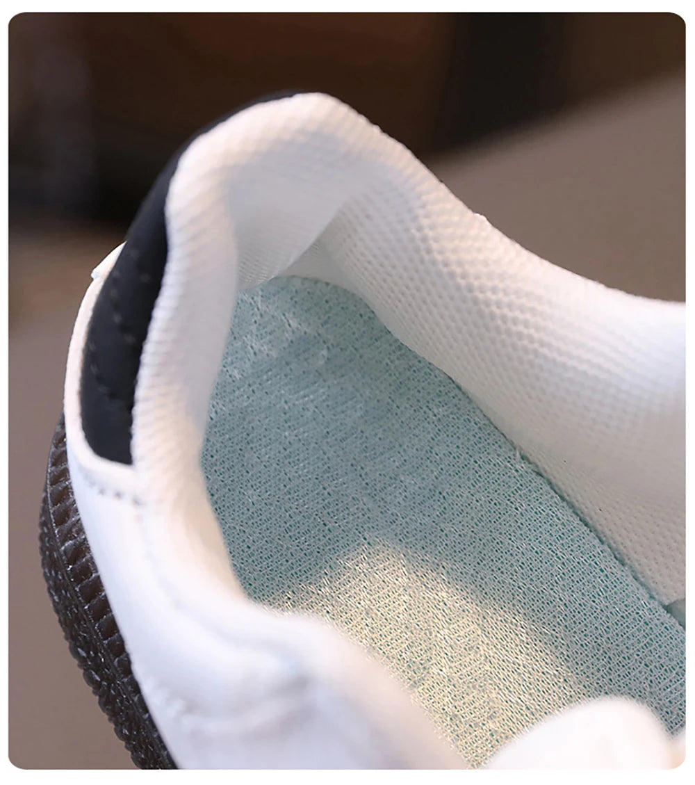 Children Shoes Fashion Sport Shoes For Children PU Leather Ergonomics Kids Sneakers Soft-soled Children's Sneakers Boy's Girl's Tennis Shoes