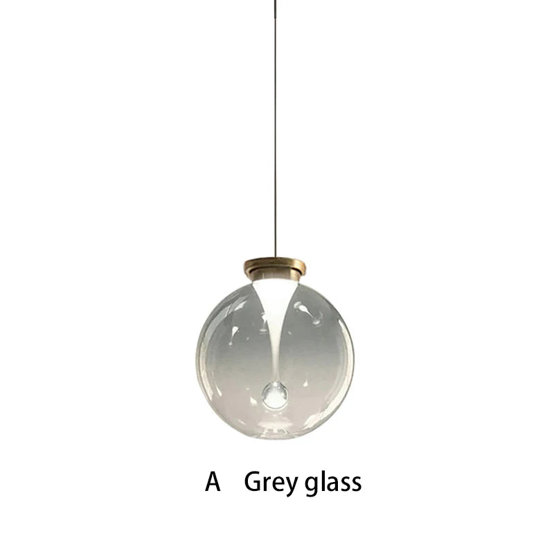 Designer Nordic Modern Minimalist Bedroom Headboard Creative Raindrop Restaurant Bar Glass Globe Aisle Balcony Chandelier