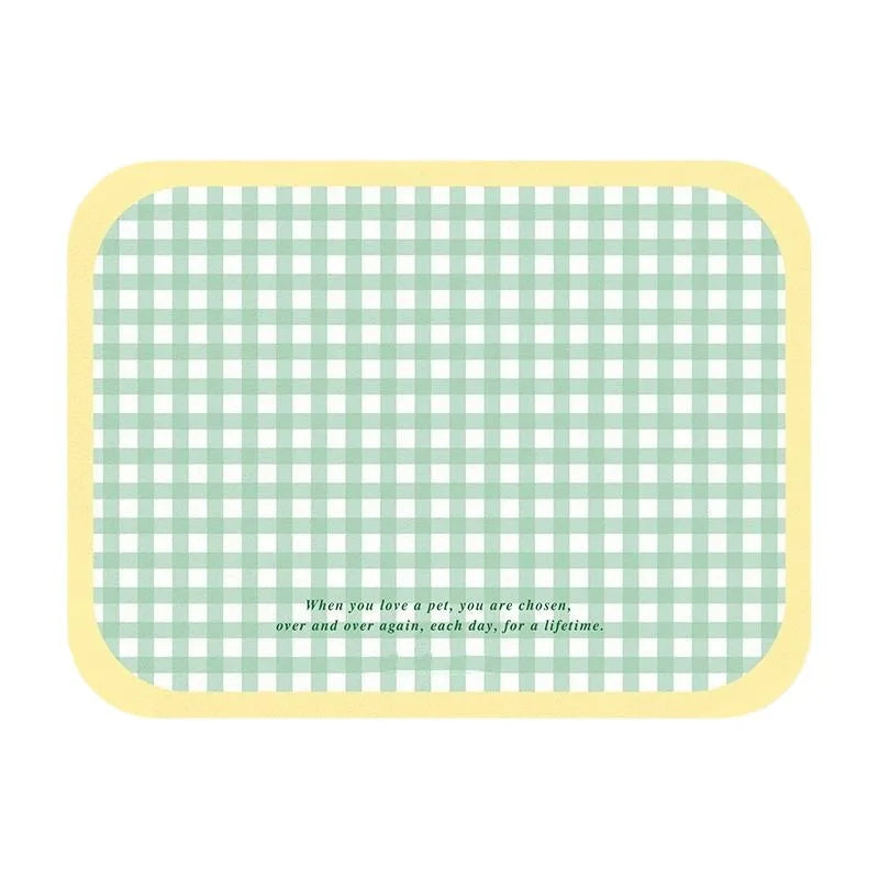 Pet Ins Fresh Pet Diatom Mud Meal Mat Cat Eating Mats Cat Dog Universal Anti Slip Water Absorbing Leak Proof Floor Mats Cats