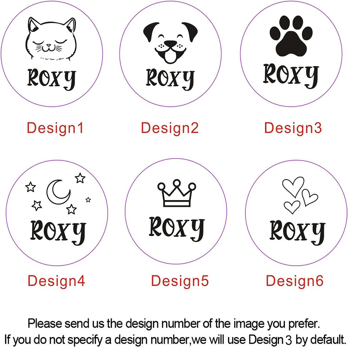 Custom Tags Personalised Dog Tag Custom Engraved ID Silicone Tag for Pet Cat Dog Name Collar