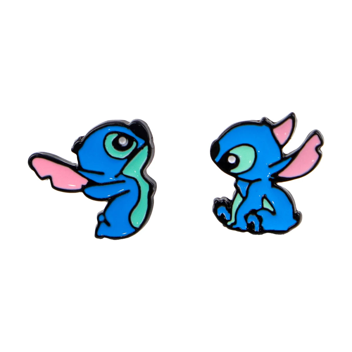 Cute Stitch Stud Earrings for Women Piercing Women's Stainless Steel Jewelry Fashion Accessories Gift for Girl