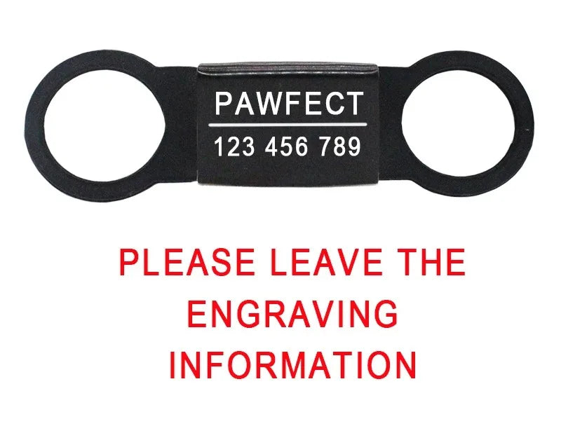 Custom Free Engraving Name plate Tags Pet ID Tags Stainless Steel Personalized For Small Medium Large Dogs Cats Collar Accessory