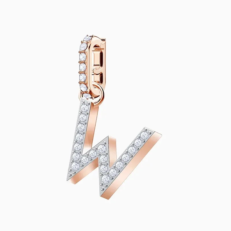 Pendants Fine Jewelry Charming Letter Crystal Pendants Fashion Necklace Bracelet Accessories for Women's Anniversary Gift