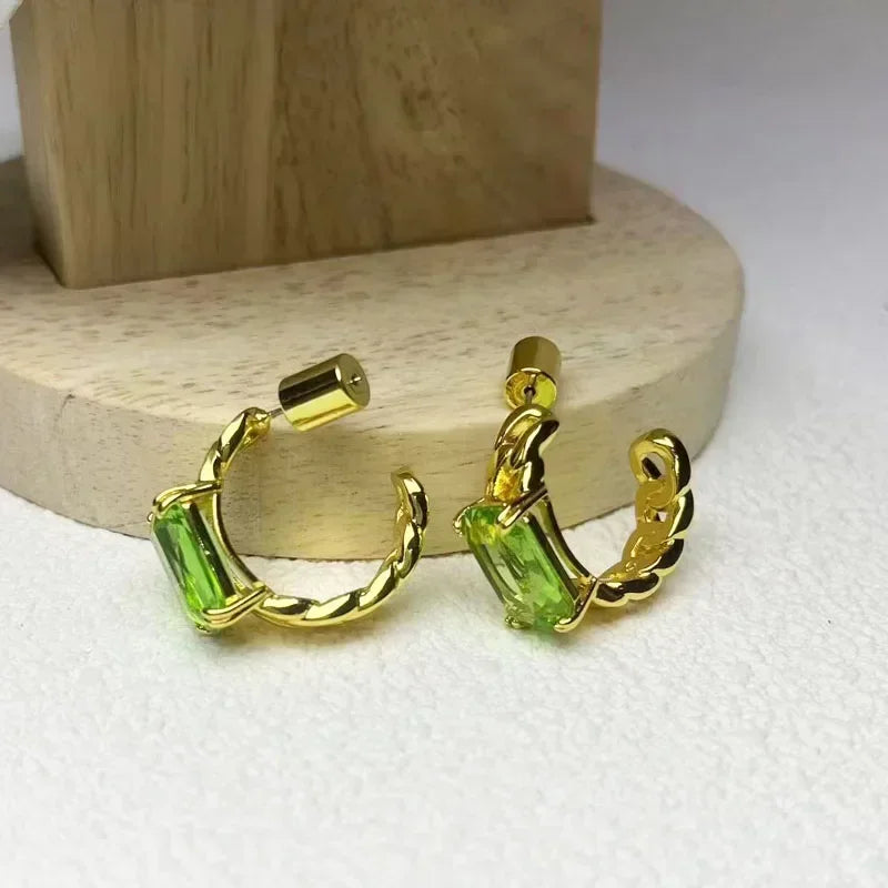 Original Drop Earrings 2025 New Trendy Crystal Fine Jewelry Sets Designer Earring Gift Party Jewelry for Women