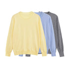 Women's knitted sweater  new long sleeve super soft wool knit sweater  autumn winter casual top