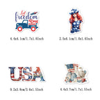 53 Pcs Patriotic American Flag Stickers, Vinyl 4th of July Decals for Festive Independence Day