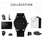 Casual Leather Sports Man Watch Top Brand Fashion Analog Men's Quartz Wristwatch Simple Military Male Clock reloj para hombre