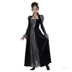 Halloween Day of the Dead Sexy European Medieval Retro Court Gothic Poison Queen Evil Vampire Costume Carnival Party Devil Witch