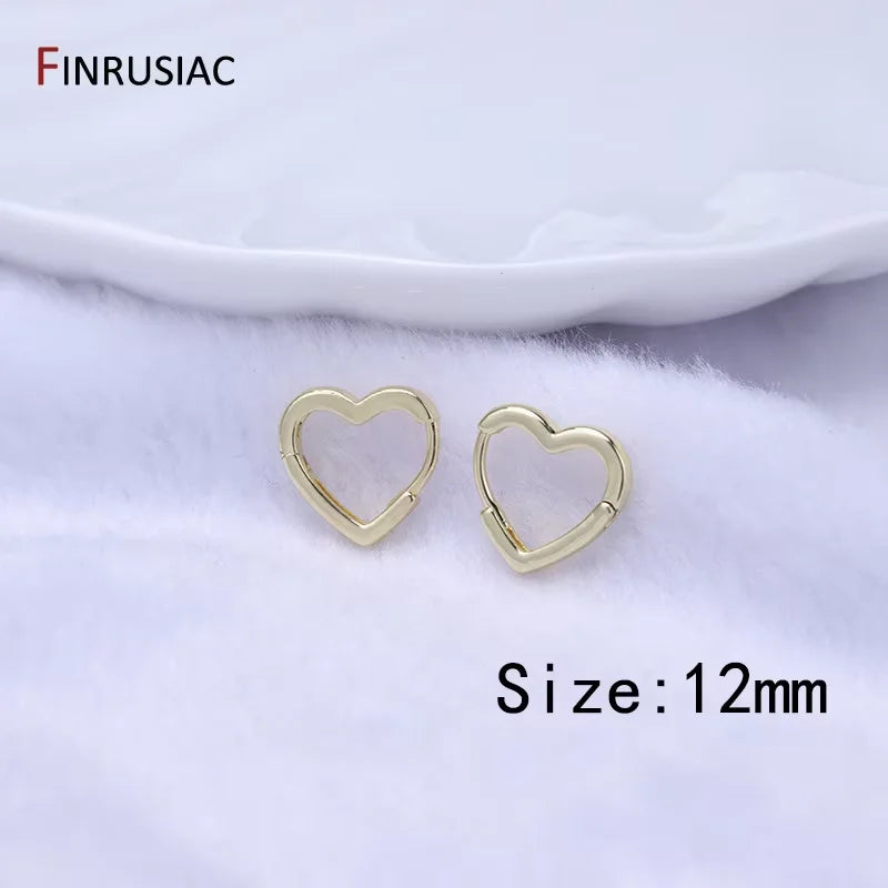 New Trendy Real Gold Plated Round Hoop Earrings For Women Girls Ladies Big Hoops Gold Circle Ring Earrings Party Gift