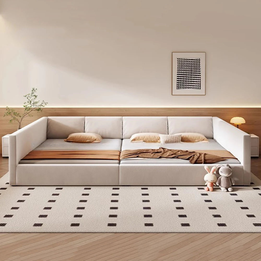 Bedroom Aesthetic Bed Modern Luxury Frame Rail Multifunctional Bed King Size Headboard Camarotes Para Dormitorio Furnitures