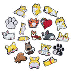 Shoe Charms for Crocs Accessories Dog Pet Badge Women Clogs Buckle Kids Pins Men Decoration Jeans X-mas Gift Shoe Accessories