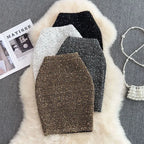 Skirts For Women Stylish Sequin Woman Skirt Formal Office Premium Chic And Elegant V Luxury Offer Original Hot Korean Style On