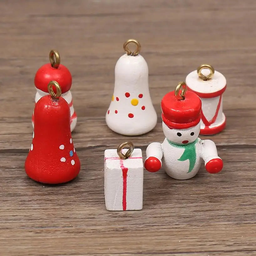1 Pcs Christmas Decorations Creative Wooden Christmas Tree Ornament Home Desktop Party Decor Xmas New Year Kids Gifts