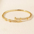 Female Jewelry Nail Bracelets Trendy Bracelet Zircon Screw Bracelet For Women Everyday Party Festive Jewelry As Gifts