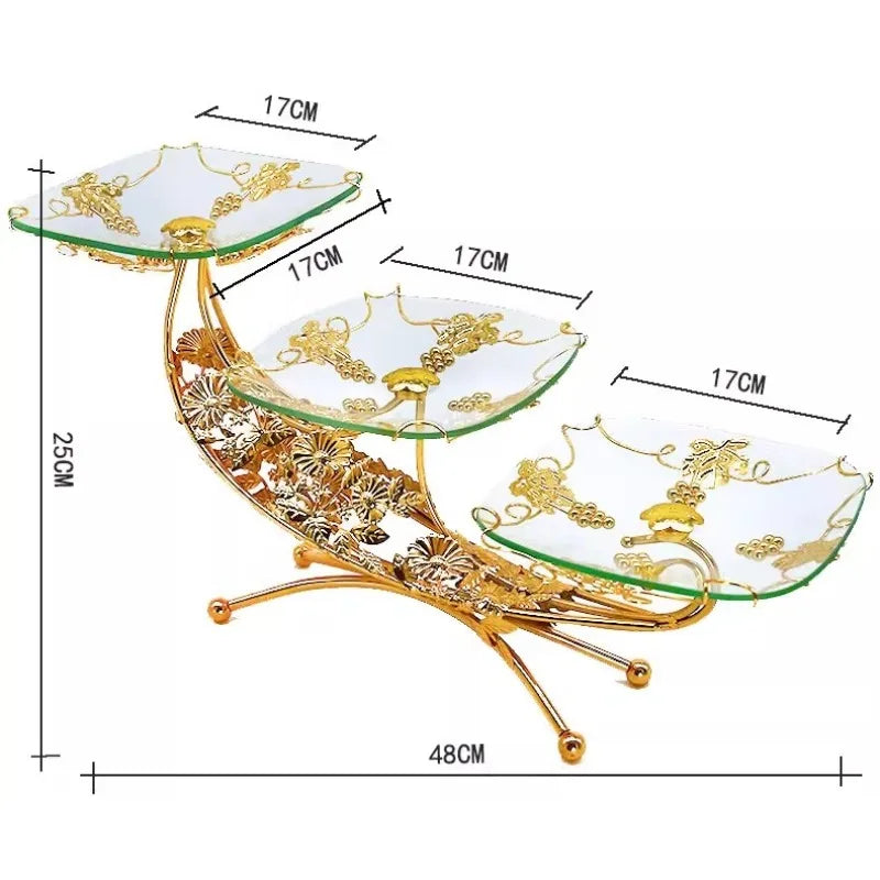 Kitchen Unique Plates Organizer Elegant Multifunctional Advanced Plates Pretty Luxury Charolas Decorativas Room Decoration