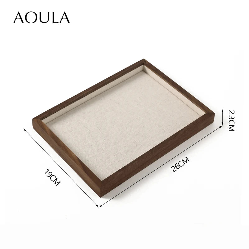 Stackable Ring Earring Jewelry Storage Multi Use Tray Bracelet Necklace Display Stand Holder Wooden Counter Top Drawer Organizer