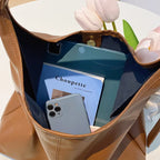 New Tote bag hand bill of lading shoulder women's bag retro simple large bag Tote bag