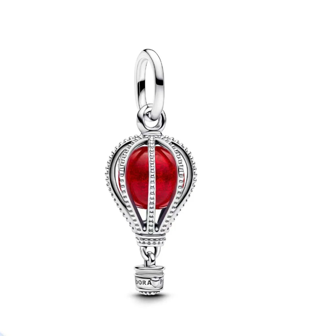 Valentine's Day 925 Silver Love Heart Flower Charm Mother Balloon Mom Bead Lock You Dangle Fit Original Bracelet Jewelry Pendant