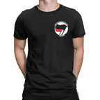 Man T-Shirt Anti Fascist Logo T Shirts Trendy Cool  Summer Tees Y2K Funny Custom DIY Cotton Tops Birthday Present