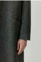 Double-sided Wool Autumn Winter Men's Coat Dark Grey Loose Plus Size Fat 150KG 4XL Coat Outdoor Cold and Warm Quality Men's Wear