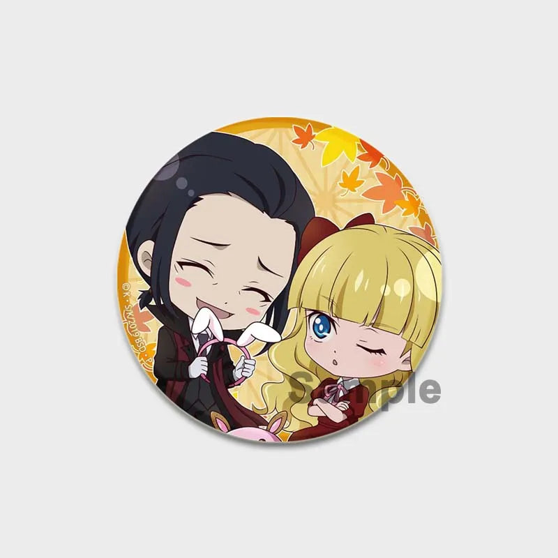 Anime Brooches Dazai Osamu Nakahara Chuya Lapel Pins Cartoon Cosplay Badges Backpack Souvenir Jewelry Gifts
