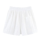 Women's Shorts New Summer 2025 White Cutout Embroidered Casual Shorts Sexy and fashionable Versatile