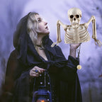 Halloween Decorations Glowing Skull Skeleton Human Head Haunted House Outdoor Yard Horror Props Holiday Scarry Home Supplies