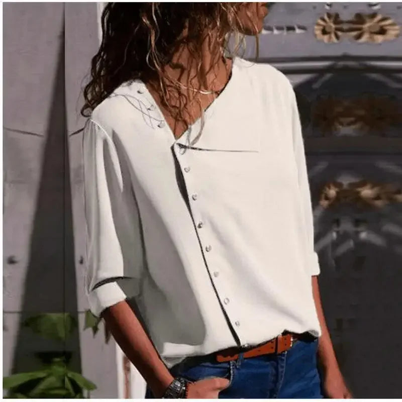 Women Blouse Shirt 2025 Autumn Office Ladies Blouses Long Sleeve Womens Tops and Blouses Work Black Top Female Blusa Plus Size