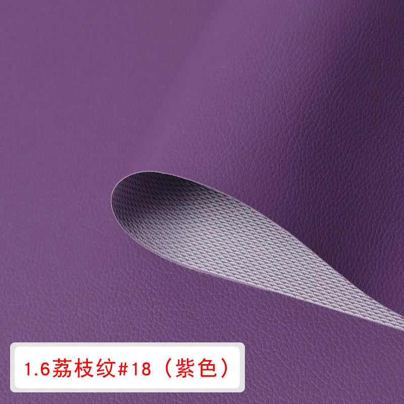 Artificial Leather For DIY Bag Material Fabric , Faux Leather Nice PU Leather 50*160cm Upholstery Furniture Fabric 0.65mm