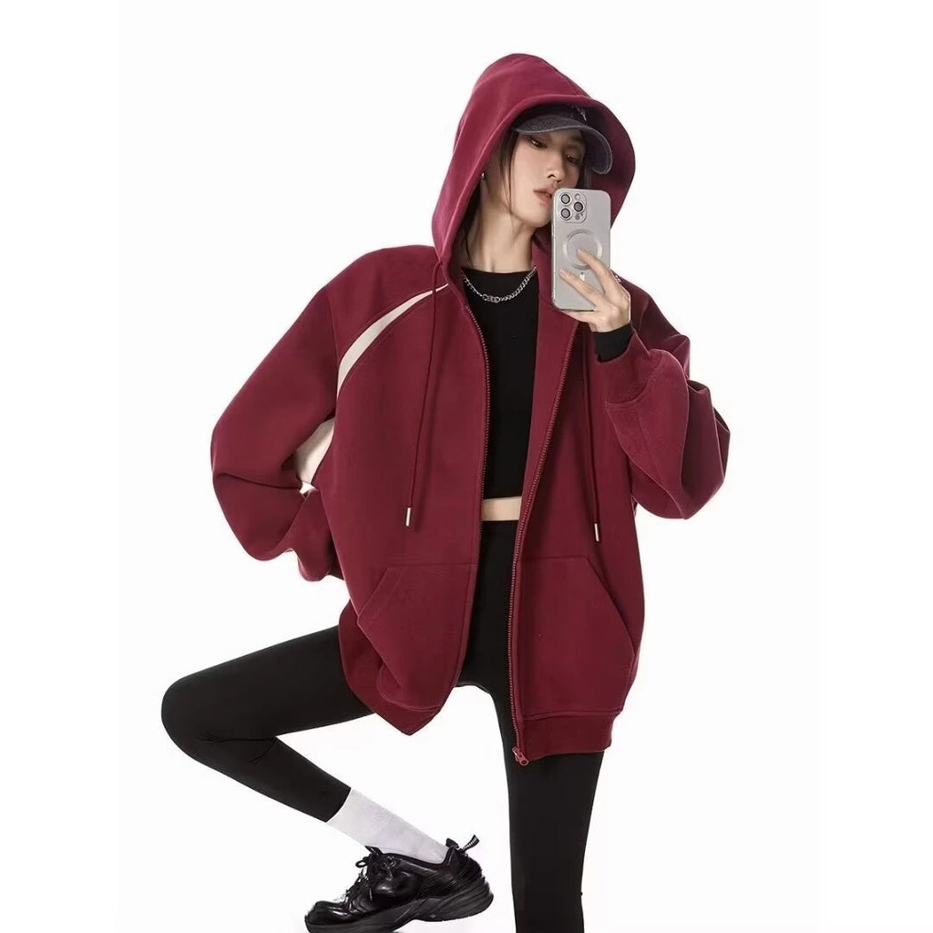women's hoodies Women Clothes Hoodie 2025 Autumn Winter Thick Hoddies Women Streetwear Loose Casual